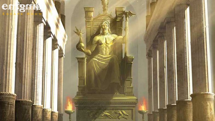 مجسمه زئوس در المپیا به عنوان یکی از عجایب هفتگانه جهان در نظر گرفته میشه